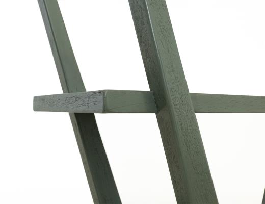 Moka, 4 Shelves, X-Shaped Étagère Bookcase