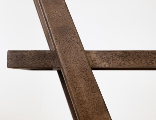 Moka, 4 Shelves, X-Shaped Étagère Bookcase