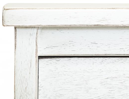 Set of 2 White Roots, 2 Drawer Nightstand