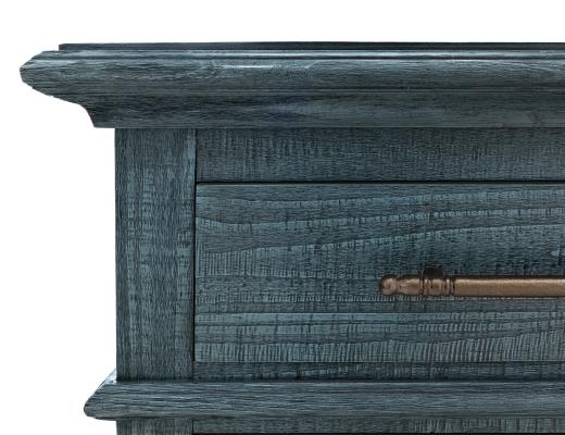 Vintage, 3 Drawer 4 Door Console