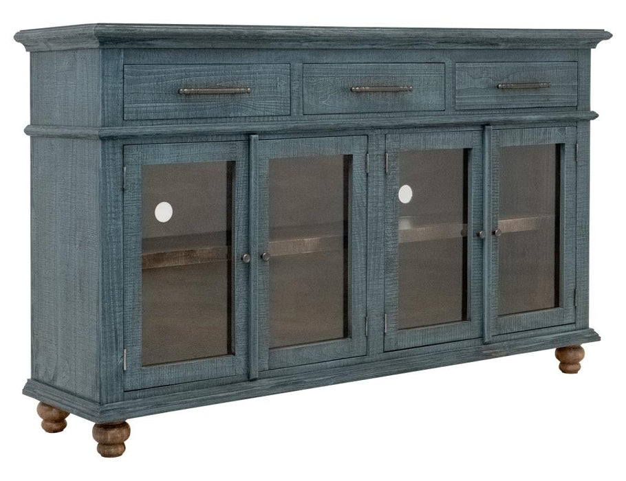 Vintage, 3 Drawer 4 Door Console