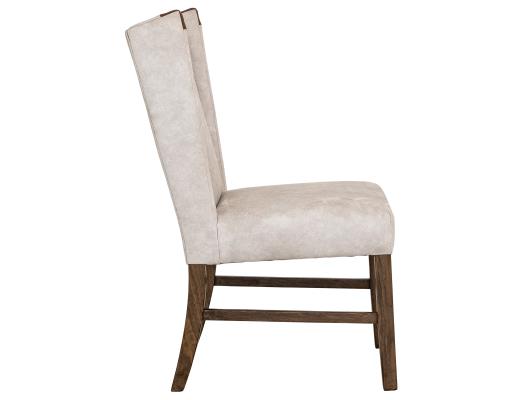 Set of 2 Silver, Poly Suede Upholstered Chair