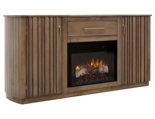 Mezquite, 1 Drawer & 2 Door , TV Stand for Fire Place