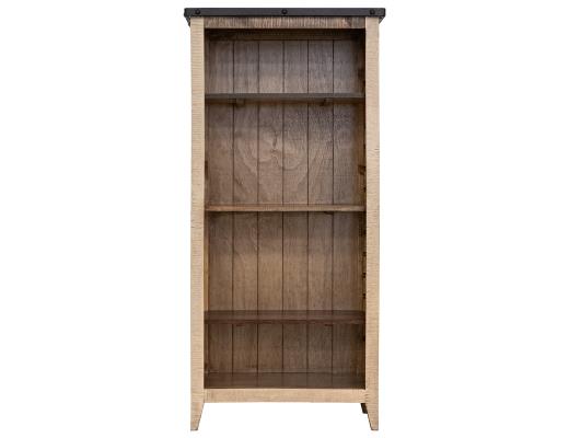 Antique, Bookcase, 12 Different Positions Available for Shelves (1 Middle Fixed Shelf + 2)