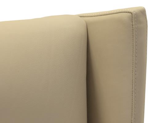 Set of 2 Silver, Upholstered Chair (100% Leather)