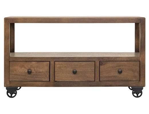 Oslo, 3 Drawer , Sofa Table , 1 Shelf