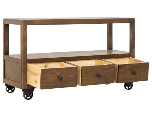 Oslo, 3 Drawer , Sofa Table , 1 Shelf
