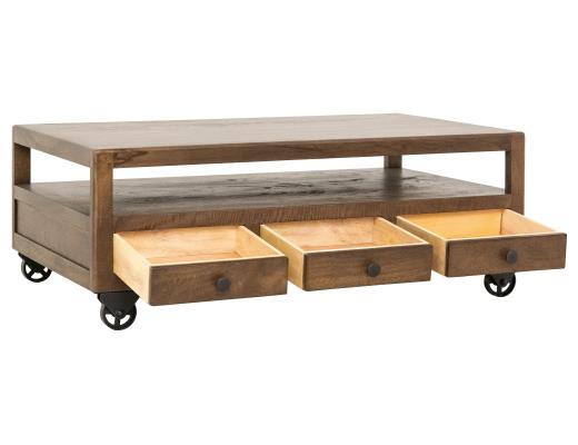 Oslo, 6 Drawer , Cocktail Table , 1 Shelf