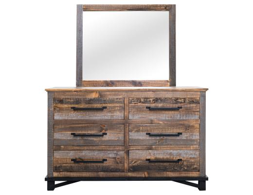 Loft Brown, 6 Drawer Dresser