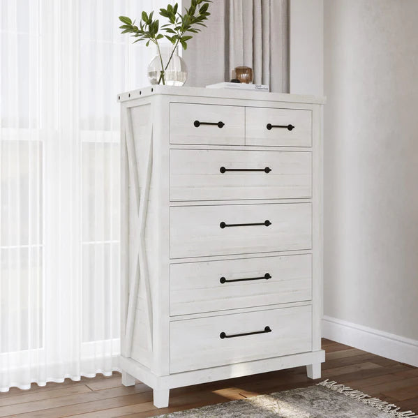 Distressed Modern Rustic Solid Natural Wood 5 Drawer Highboy Dresser — Crafters and Weavers Distressed Modern Rustic Solid Natural Wood 5 Drawer Highboy Dresser — Crafters and Weavers