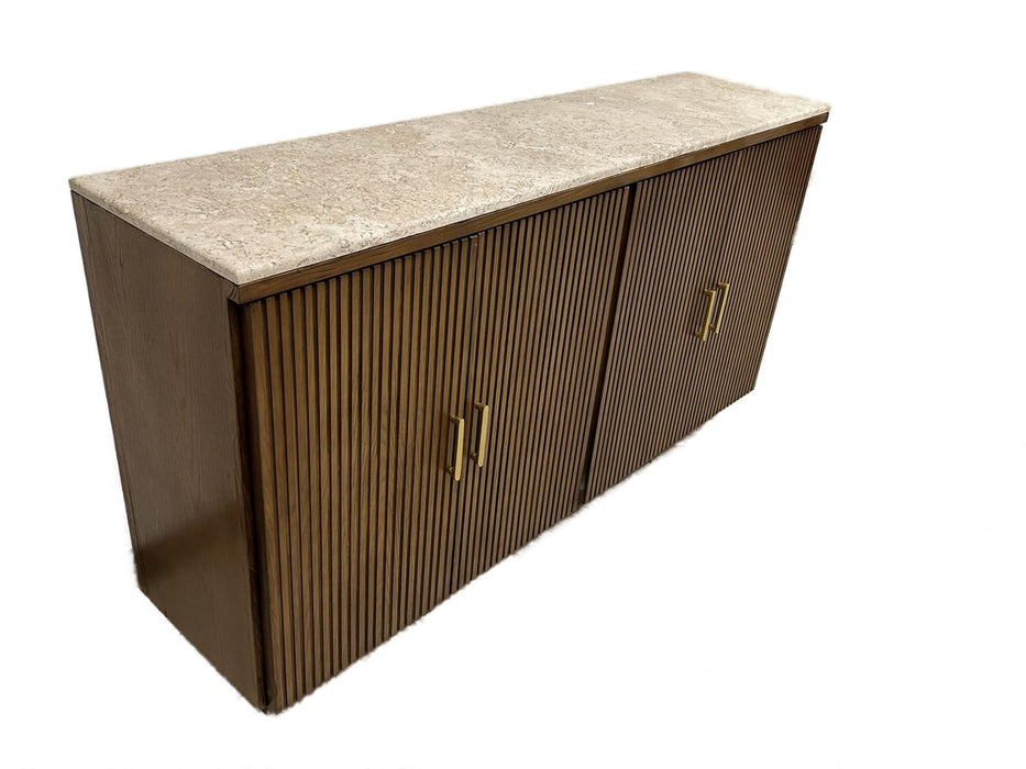 Azra Four Door Console / Sideboard with Marble Top
