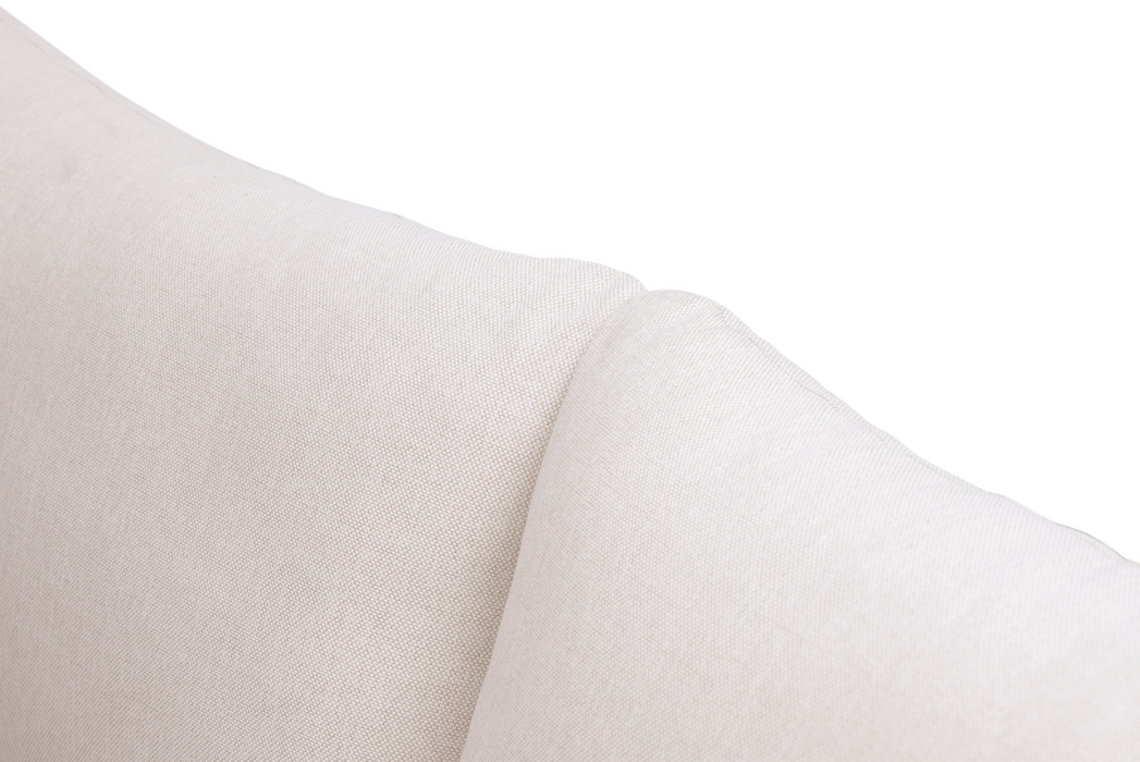 Cypress Teak Wood Sofa with beige Color Rope Design