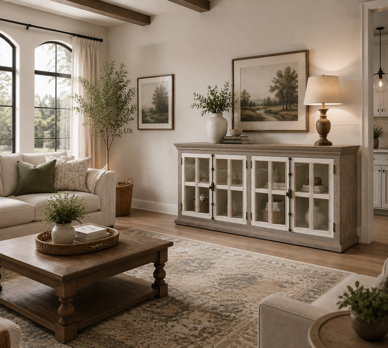 Elizabeth 4 Door Sideboard - 85"