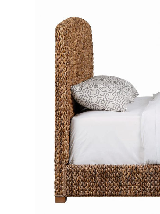 Merinzo Banana Leaf Panel Bed Amber