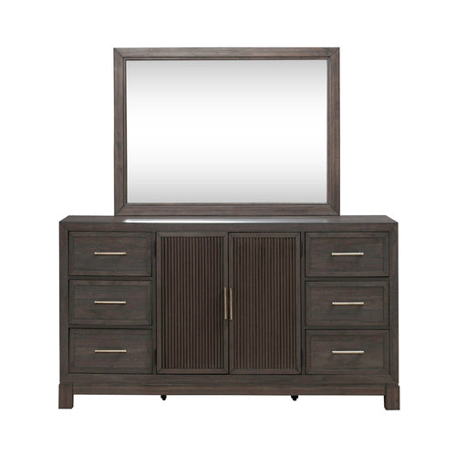 Modern Edge 2 Door 6 Drawer Dresser