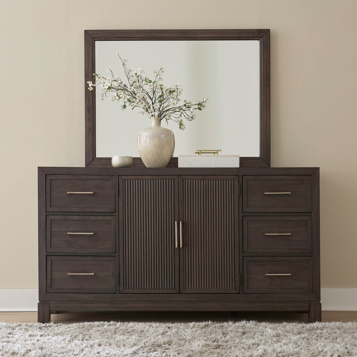 Modern Edge 2 Door 6 Drawer Dresser