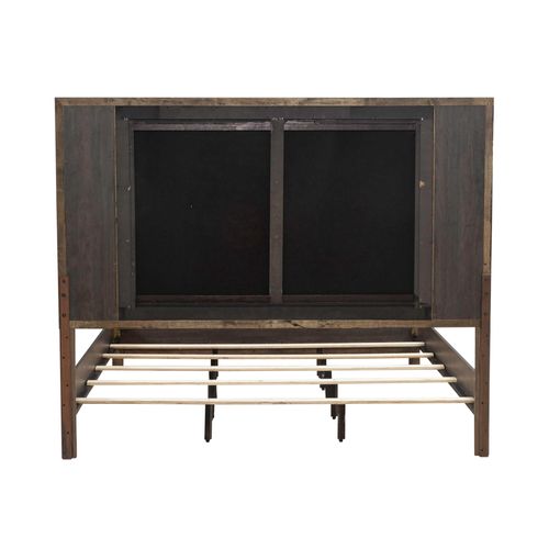 Midnight Loft Farmhouse style solid Wood Bed Frame