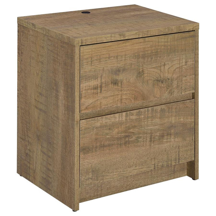 Axion Mango Wood Nightstand – LED & USB Charging