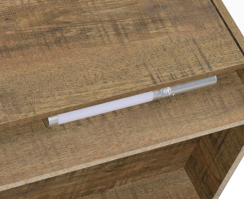 Axion Mango Wood Nightstand – LED & USB Charging