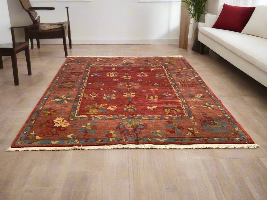 Sultanabad 100% wool Hand Made Rug - size 7' 9" x 9' 7" (P)