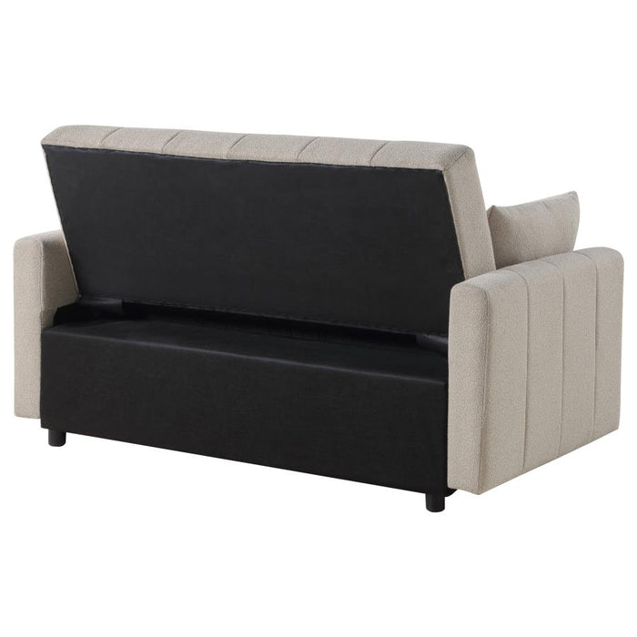 Timbera Boucle Convertible Sleeper Sofa Bed – Latte