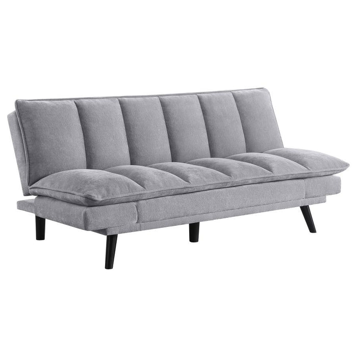 Modexa Velvet Upholstered Convertible Sofa Bed – Neutral Finish