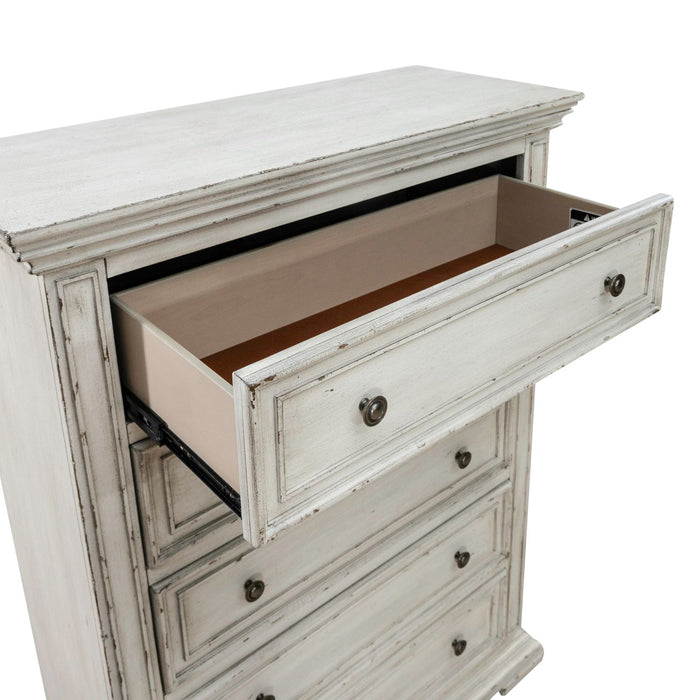 Midnight Loft Solid Wood 5 Drawer Chest