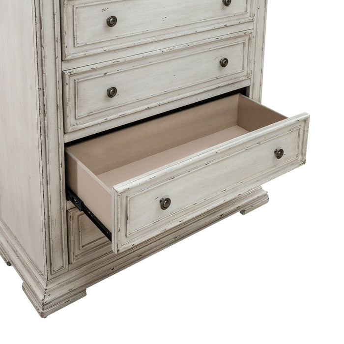 Midnight Loft Solid Wood 5 Drawer Chest