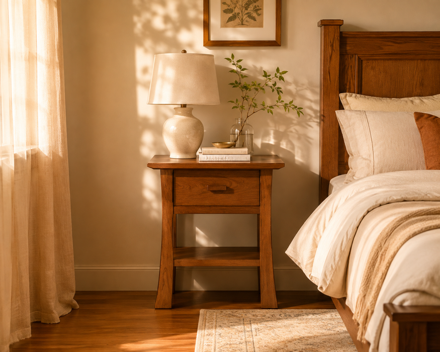 Heritage Cherry Solid Cherry Wood 1-Drawer End Table