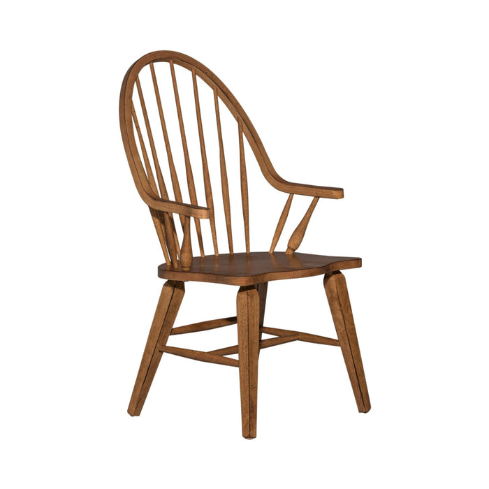 Havenbrook Collection Windsor Back Arm Chair Oak Black