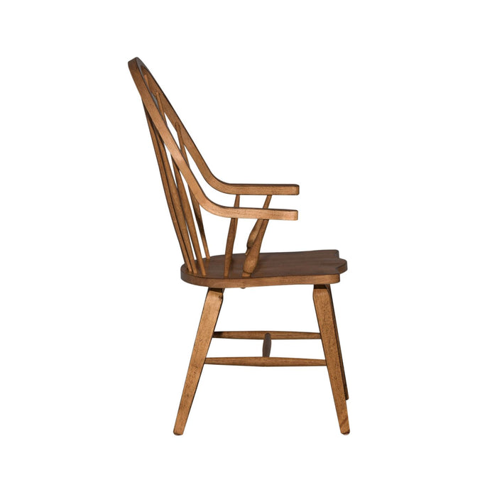 Havenbrook Collection Windsor Back Arm Chair Oak Black