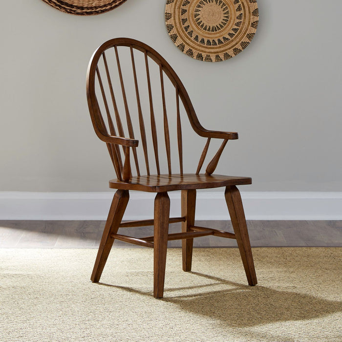 Havenbrook Collection Windsor Back Arm Chair Oak Black