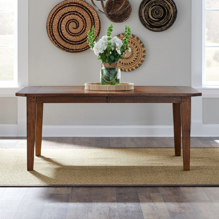 Elm Ridge Collection 7-Piece Dining Set – Rustic Brown Table and Chairs