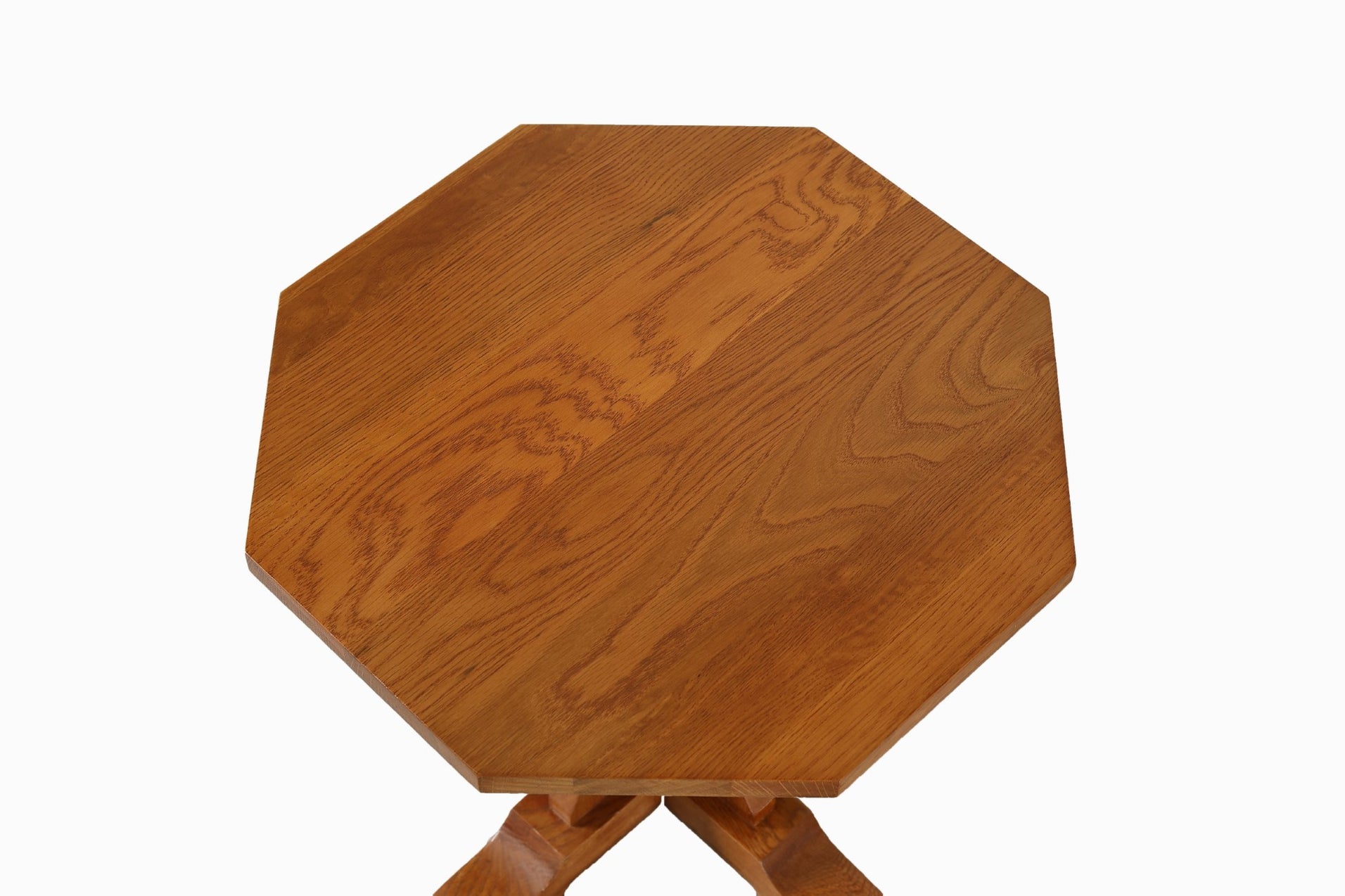 Mission Solid Oak Mouse Detail End Table — Crafters and Weavers
