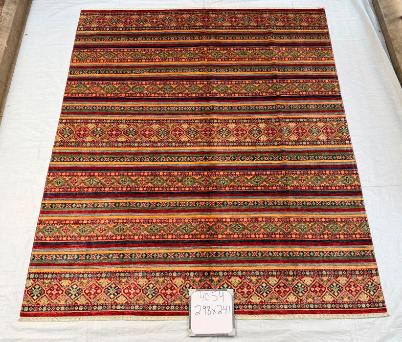 Hand-Knotted Vegetable Dye Bakhtiar Rug from Pakistan,  8' x 10'