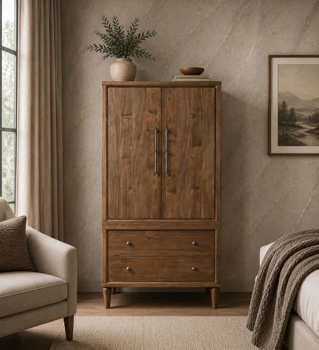 Briarwood Rubberwood Door Chest / Armoire