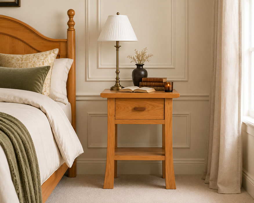 Heritage Cherry Solid Cherry Wood 1-Drawer End Table