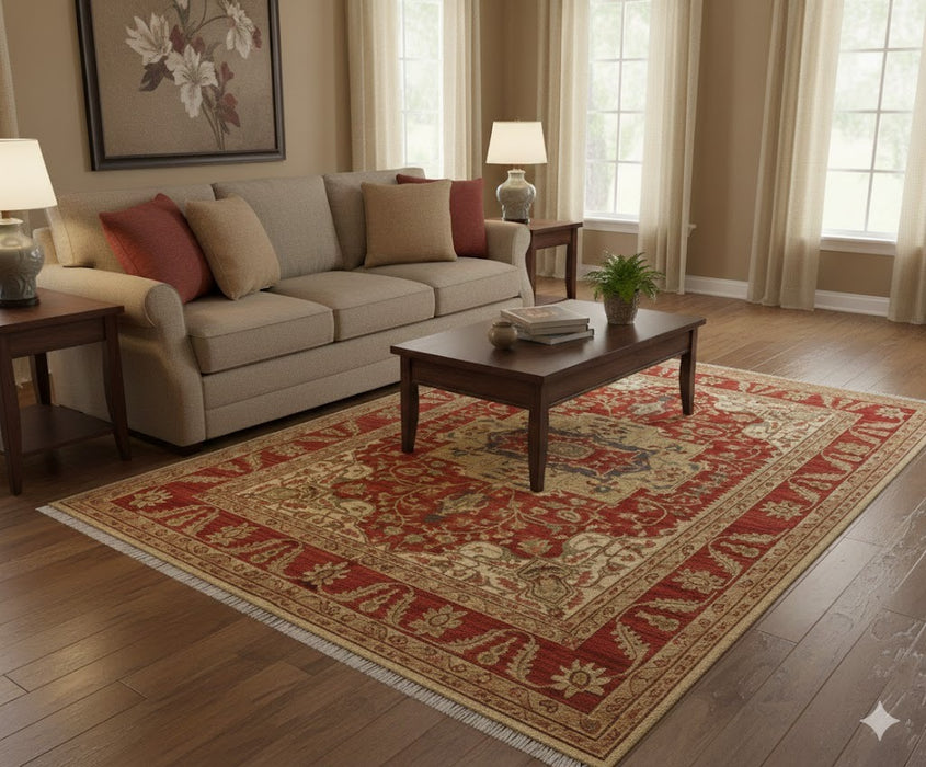 Sultanabad 100% wool Hand Made Rug - size 8' 10" x 11' 10"  (P)