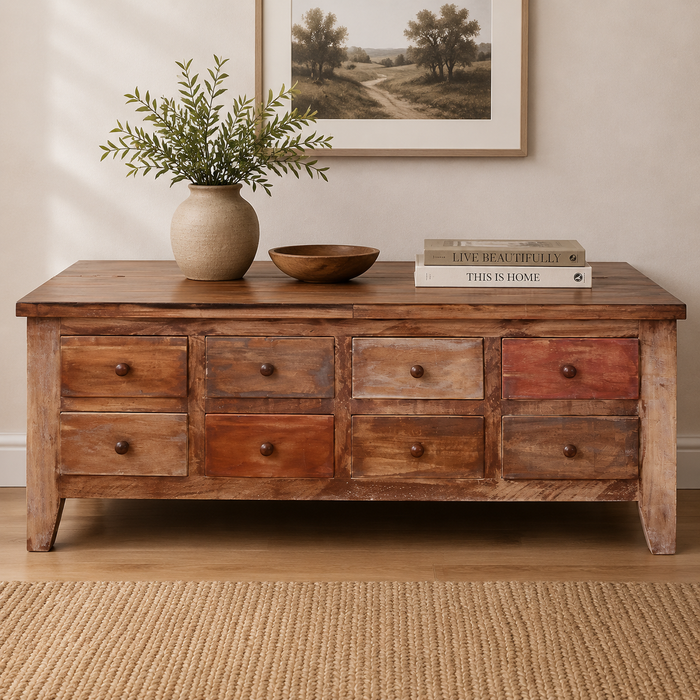Bayshore 8 Drawer Lift-Top Coffee Table