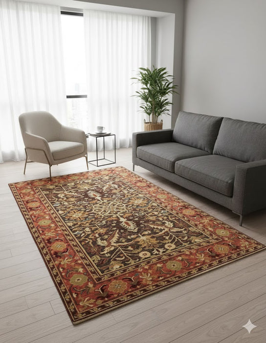 Persian-Inspired. Modern Defined. Turkish Made Rug, size 5' 3" x 8' 3" (O) Machine