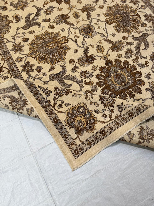 Hand-Knotted Vegetable Dye Sultanabad Rug from Pakistan,  7' 9" x 9' 10"