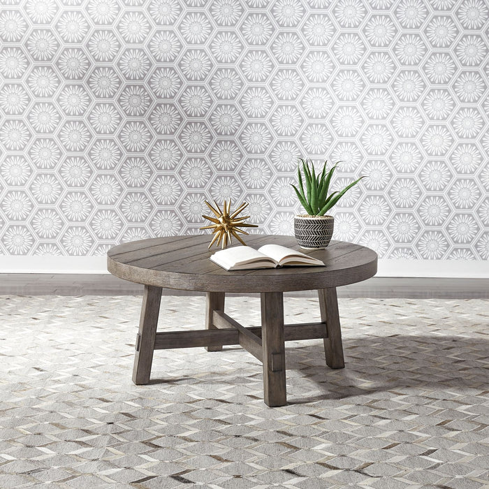 Oakline Farmhouse Round Table Set for Kitchen or Dining