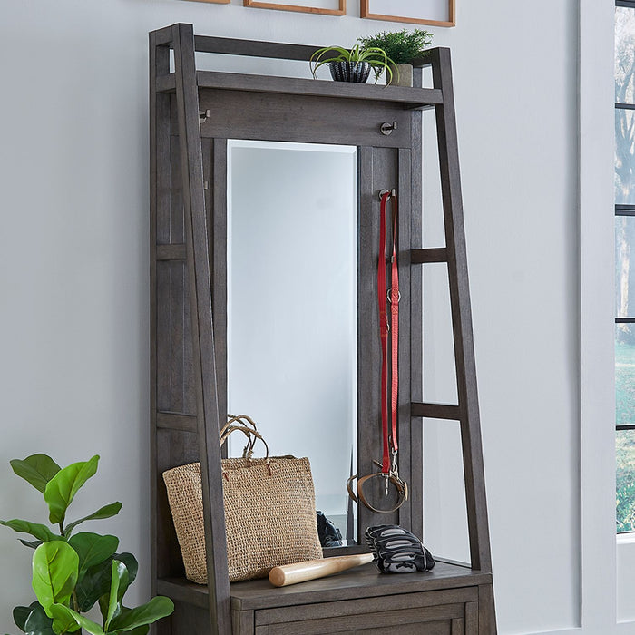 Oakline Farmhouse Hall Tree for Entryway Storage
