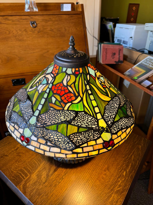 Tiffany style Dragonfly Stained glass Table Lamp