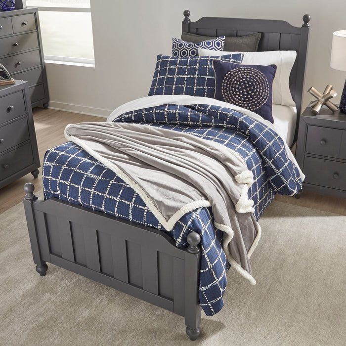 Greywood Full Panel Bedroom Collection – Dark Gray Finish