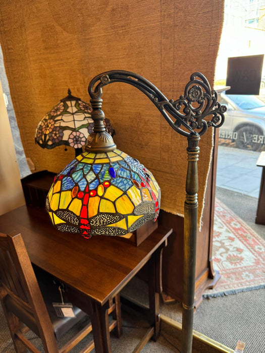 Tiffany style Stained glass Bridge Lamp / Reading Lamp