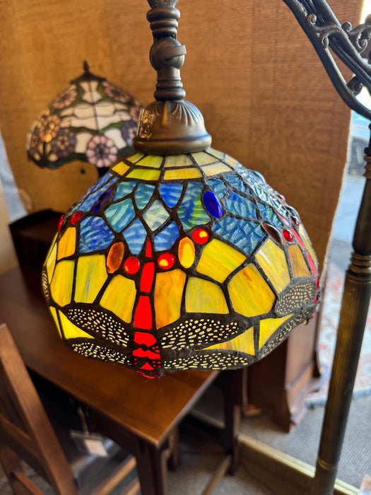 Tiffany style Stained glass Bridge Lamp / Reading Lamp