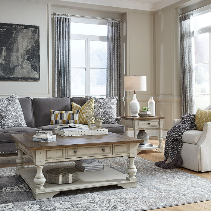 Millhaven Collection Modern Farmhouse Living Room Table Set