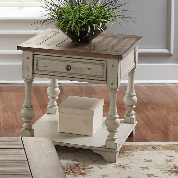 Millhaven Collection Modern Farmhouse Style End Table