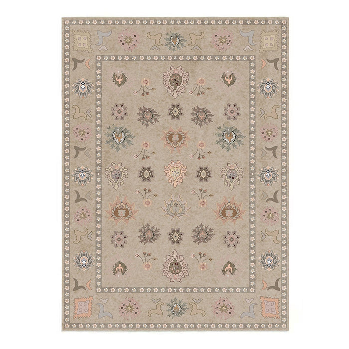Ushak Collection Area Rug Ultra Soft Washable Rug, Non Slip Area Rug Indoor, Stain Resistant Rugs for Living Room Bedroom Vintage Home Decor
